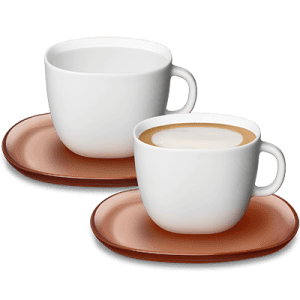 BỘ LY LUME CAPPUCCINO X 2