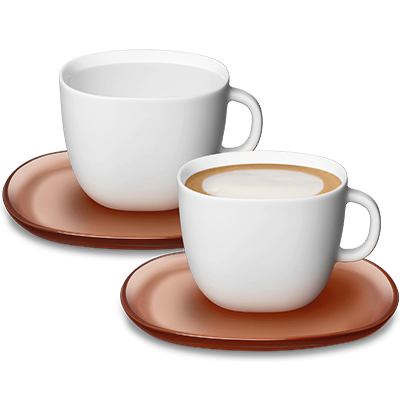 Lume Cappuccino Cups x 2